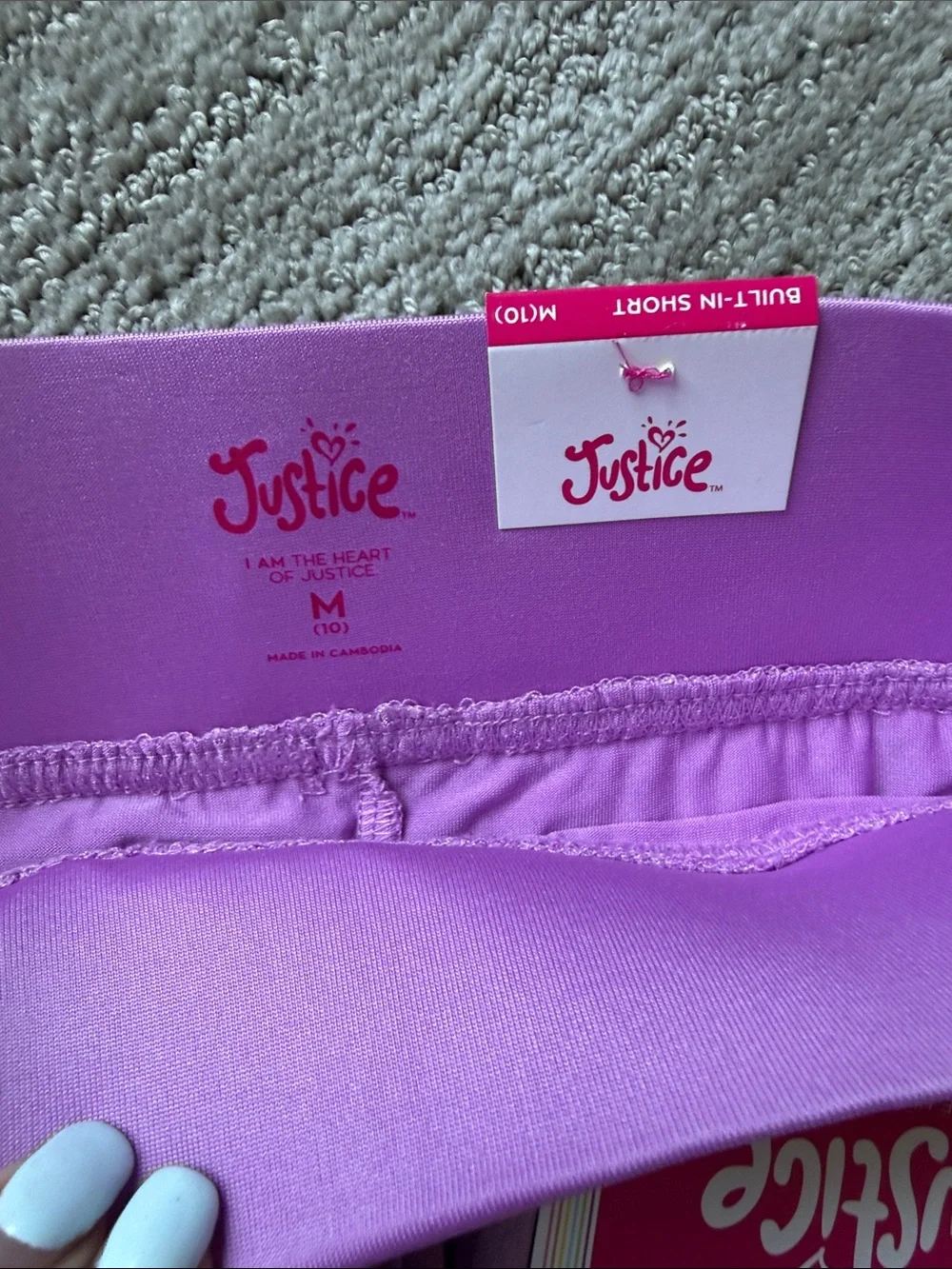 Lilac Pleated Mini Skorts - Set of 2
